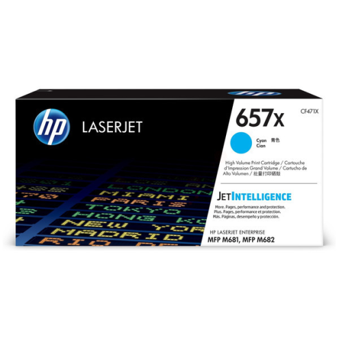 ORIGINAL HP 657X Tonerkartusche cyan 23.000 Seiten (CF 471 X)