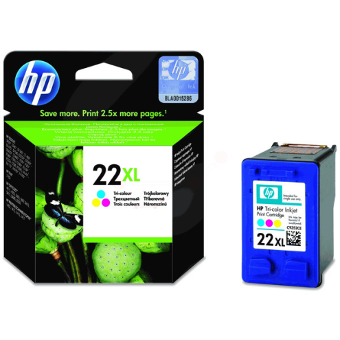 ORIGINAL HP 22XL Druckkopfpatrone color High-Capacity 415 Seiten, 11,00 ml (C 9352 CE)