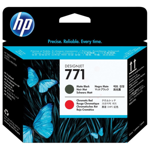 ORIGINAL HP 771 Druckkopf schwarz matt / rot 775,00 ml (CE 017 A)