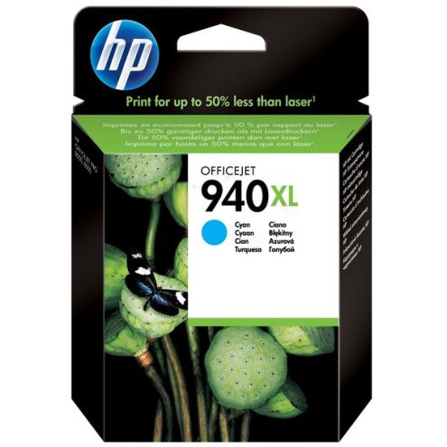 ORIGINAL HP 940XL Tintenpatrone cyan High-Capacity 1.400 Seiten, 20,50 ml (C 4907 AE)